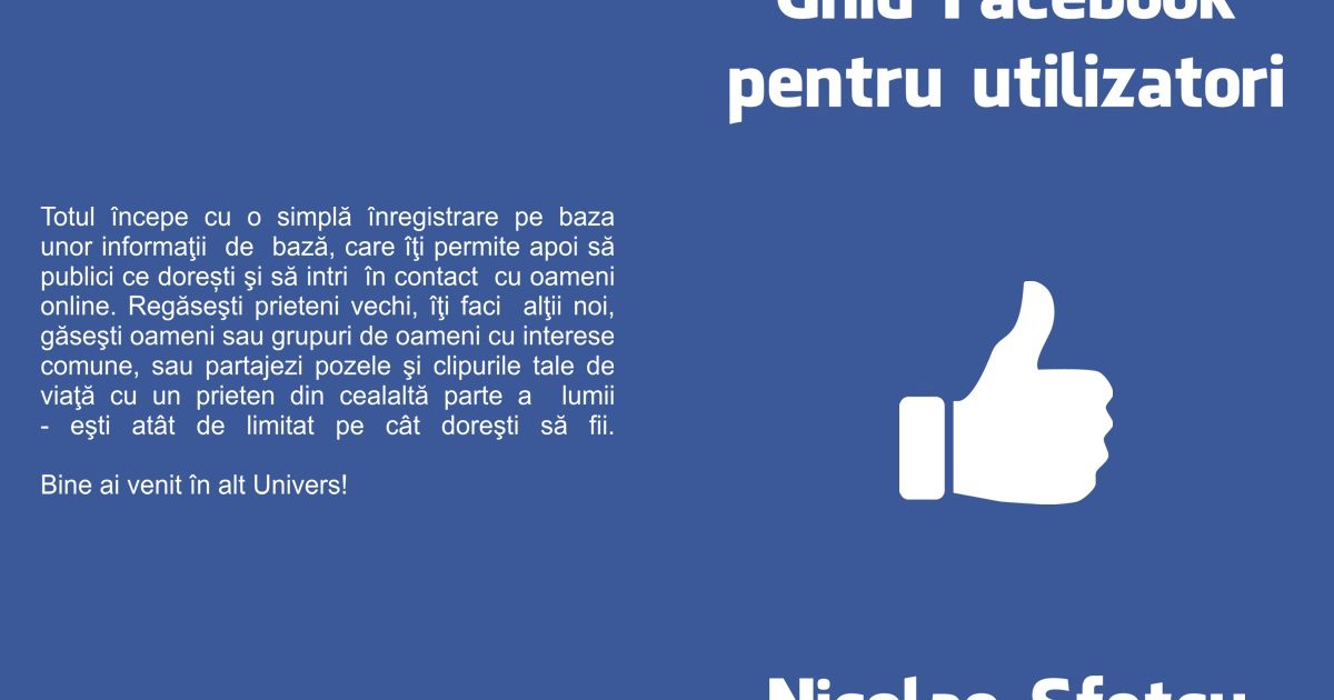 Ghid Facebook pentru utilizatori